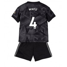 Arsenal Benjamin White #4 Bortedraktsett Barn 2022-23 Kortermet (+ korte bukser)